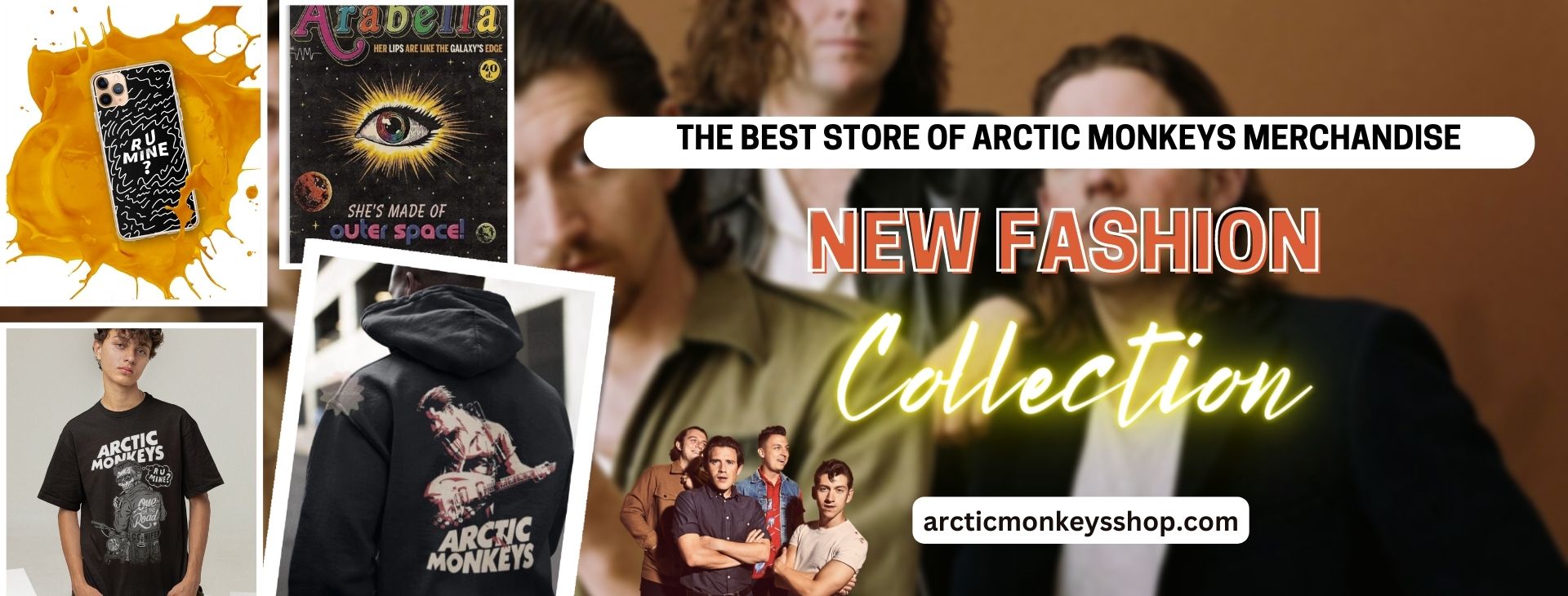 No edit arcticmonkeysshop.com banner - Arctic Monkeys Shop
